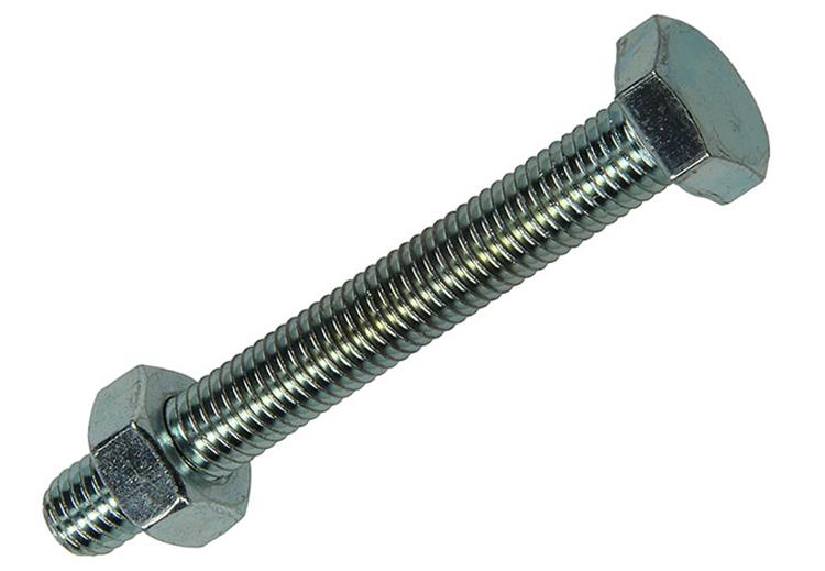 Mack 1007084 - tapbout + moer verzinkt 50 st 10 x 80 mm | 2 stuks