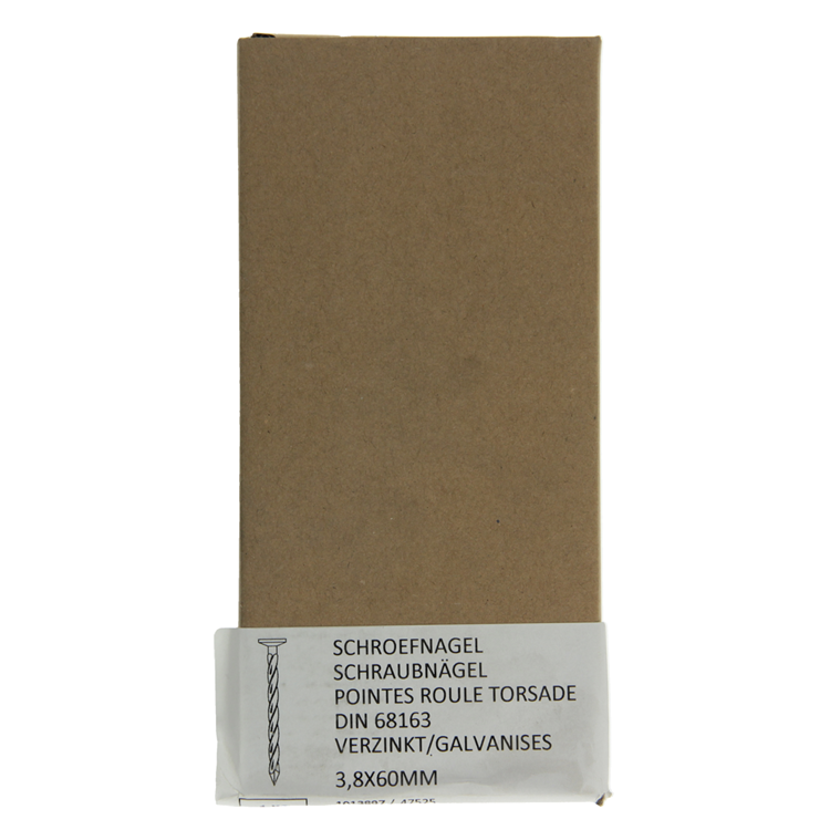1013897 - 1 kg schroefspijkers verzinkt 3,8x60mm | 4 stuks