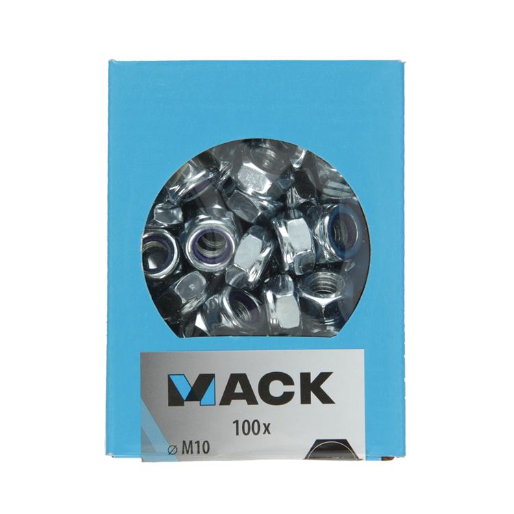 Mack 1007107 - borgmoeren 100 st m10 | 5 stuks