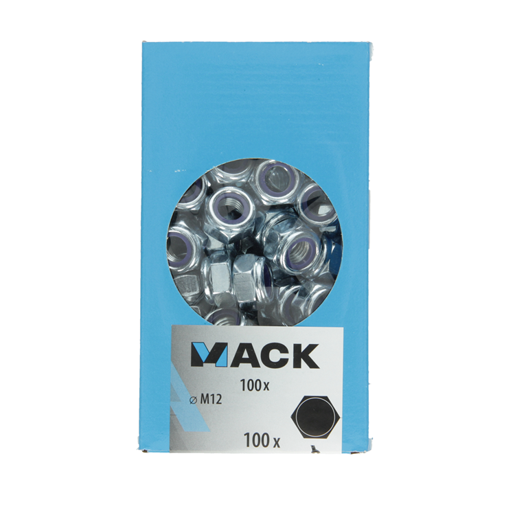 Mack 1007108 - borgmoeren 100 st m12 | 5 stuks