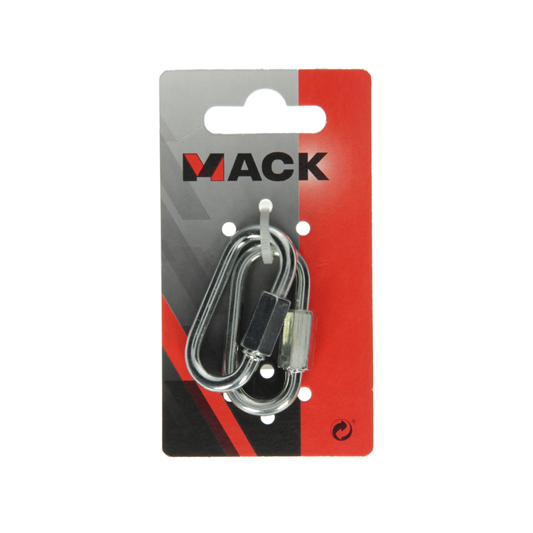 Mack 1008453 - 2 loze schakels + moer 5mm verzinkt | 10 stuks