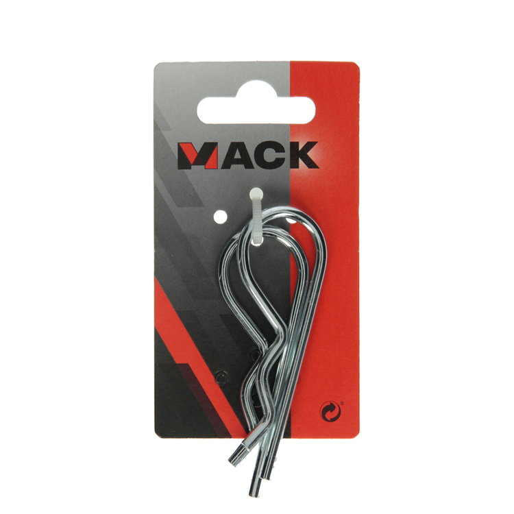 Mack 1008465 - 2 enkele borgveren 4mm verzinkt | 10 stuks