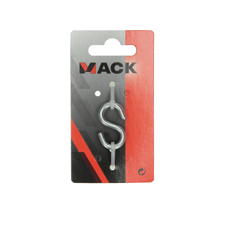 Mack 1008483 - 2 open s-haken 4,0 x 35mm verzinkt | 10 stuks