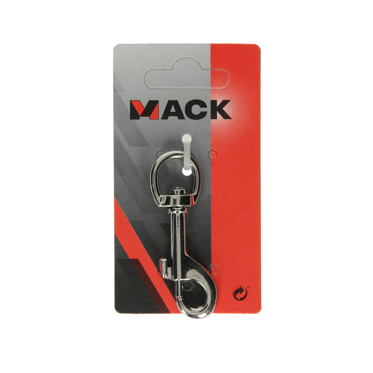 Mack 1008487 - 1 musketonhaak 13 x 68mm vernikkeld | 10 stuks