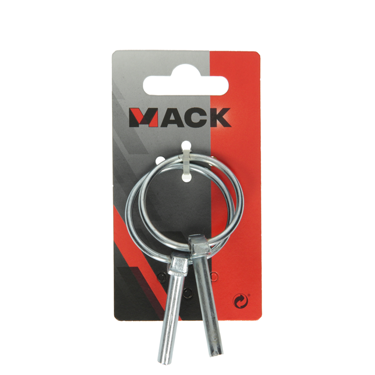 Mack 1008536 - 2 plooibare borgpennen 6mm verzinkt | 10 stuks
