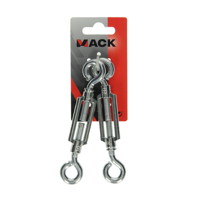 Mack 1008542 - 2 spanners 2 ogen m8 x 70mm verzinkt | 10 stuks