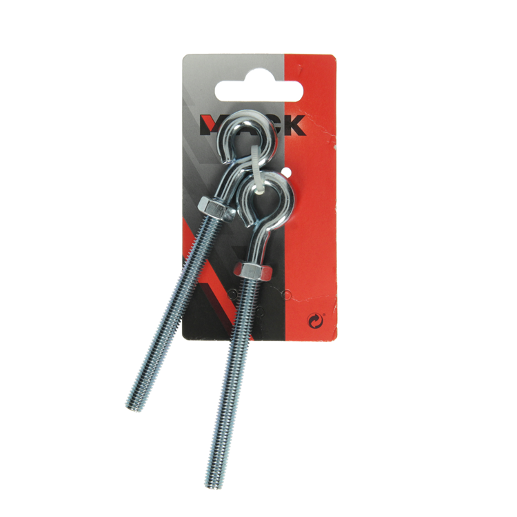 Mack 1008552 - 2 oogbouten + moer m8 x 100mm verzinkt | 10 stuks