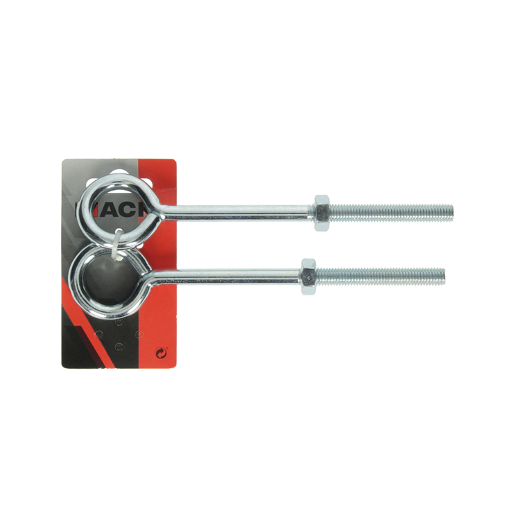 Mack 1008555 - 2 oogbouten + moer m10 x 150mm verzinkt | 10 stuks