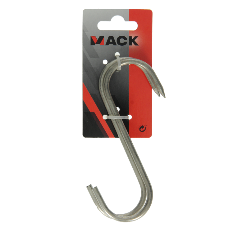 Mack 1008566 - 2 vertinde vleeshaken 5,2 x 140mm | 10 stuks