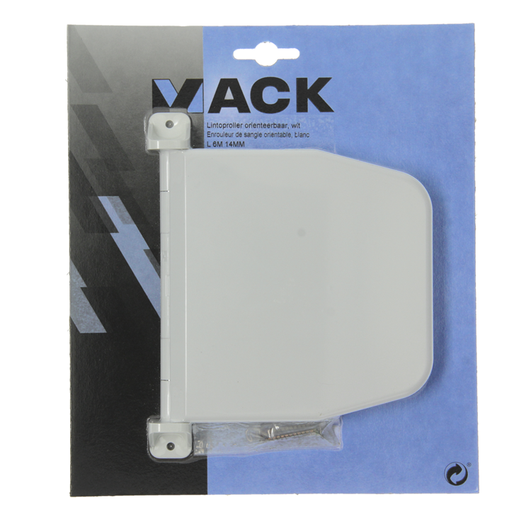 Mack 1010102 - 1 lintoproller orienteerbaar wit 6m 14mm | 5 stuks