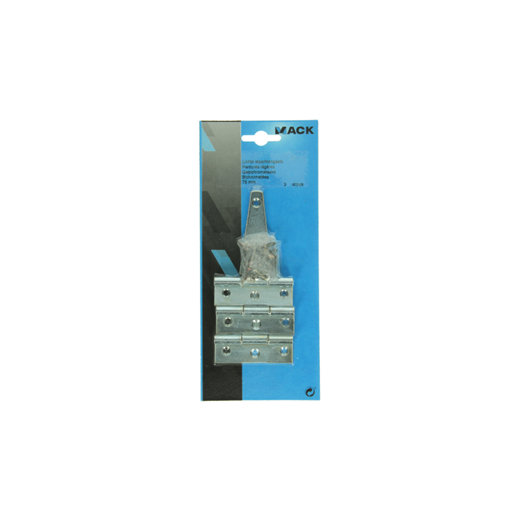 Mack 1013265 - 3 lichte kruishengen verzinkt 75 mm | 2 stuks