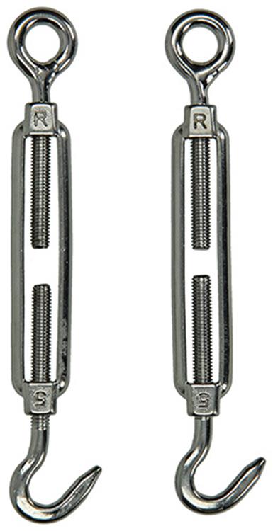 Mack 1008436 - 2 spanners oog + haak m5 x 50mm inox | 10 stuks
