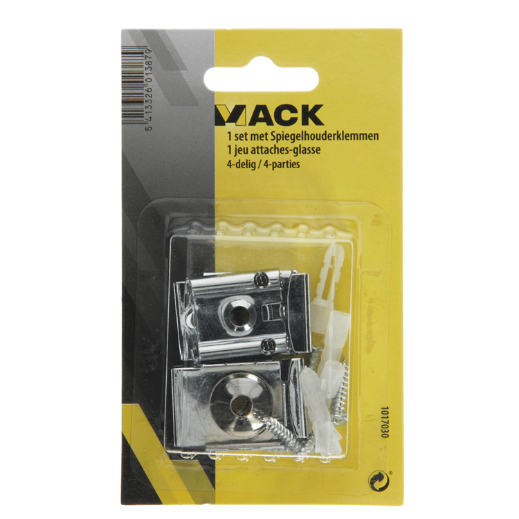 Mack 1017030 - 1 set spiegelhouderklemmen 4-delig | 5 stuks