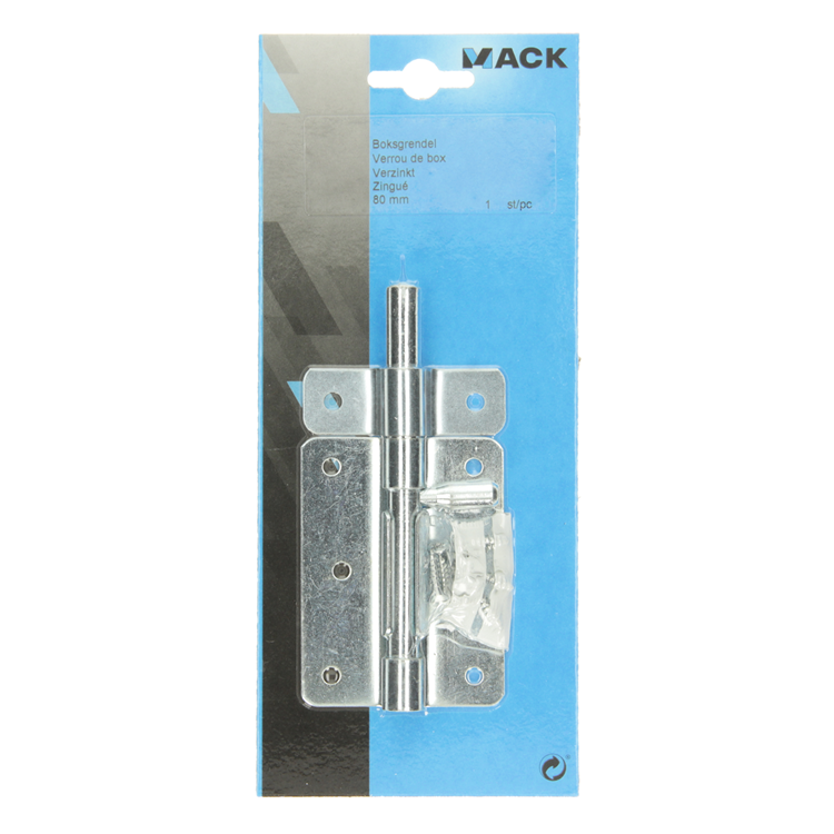 Mack 1013327 - 1 boksgrendel verzinkt 80mm | 5 stuks