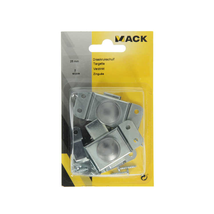 Mack 1013275 - 2 draaikrukschuiven verzinkt a 25 - b 15 mm | 5 stuks