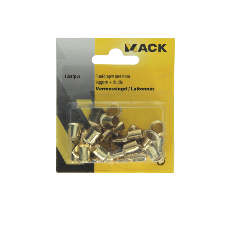 Mack 1013318 - 12 plankdragers ø 7mm hulzen ø 7,5mm vermessingd | 5 stuks