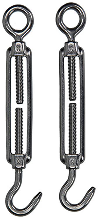 Mack 1008441 - 2 spanners oog + haak m6 x 60mm inox | 10 stuks