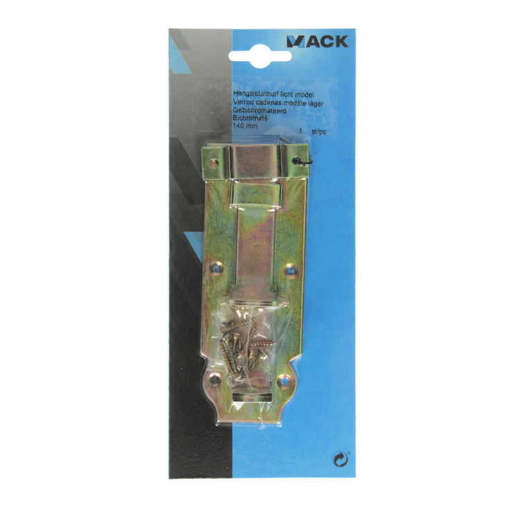 Mack 1014279 - hangslotschuif licht model, bichromaat 140mm | 5 stuks