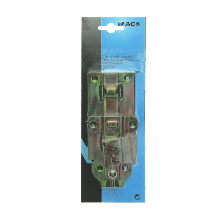 Mack 1014273 - rolschuif met ronde knop, bichromaat 140mm | 5 stuks