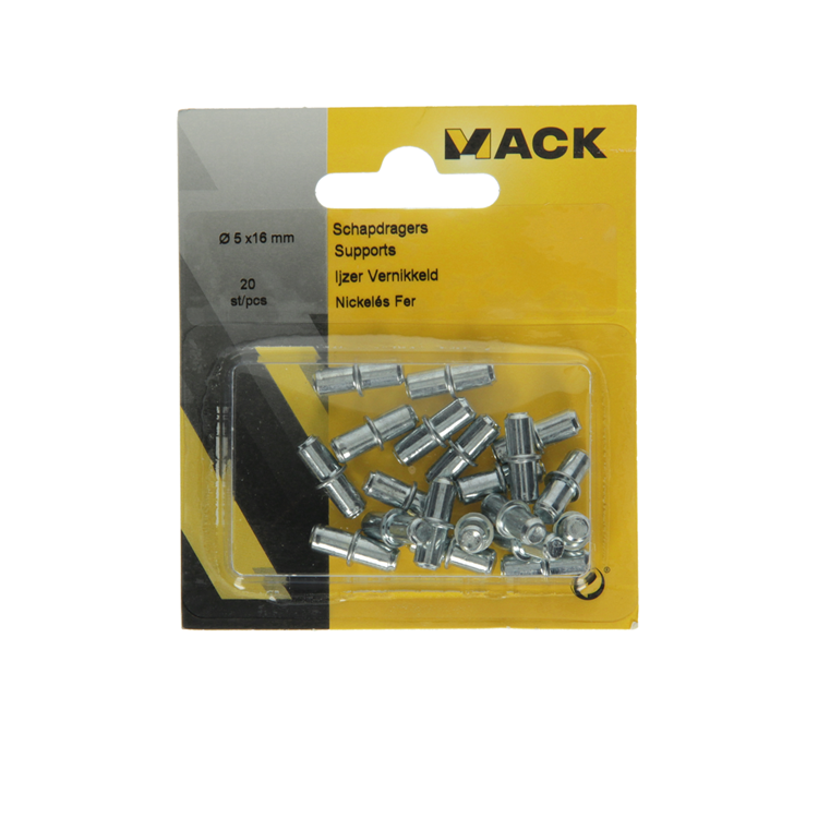 Mack 1013701 - 20 plankdragers staal verzinktø 5 x 16 mm | 5 stuks