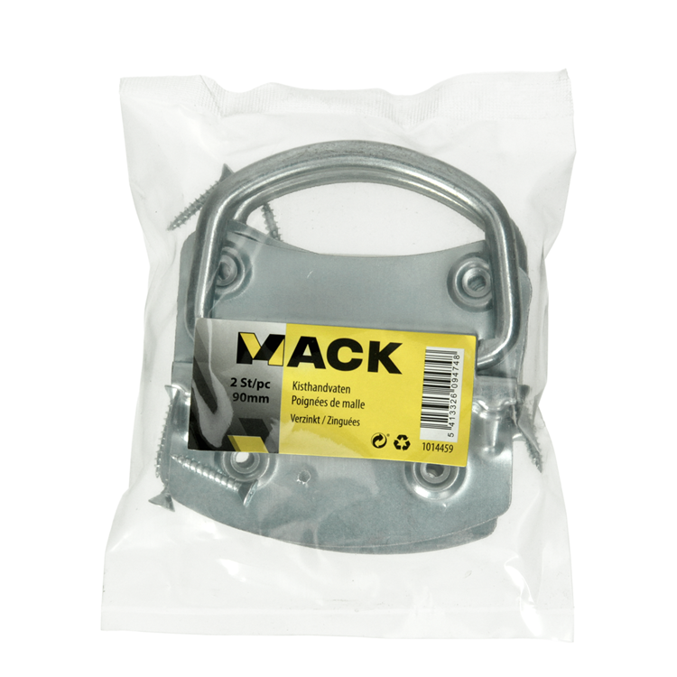 Mack 1014459 - 2 kisthandvaten verzinkt 90 mm | 5 stuks