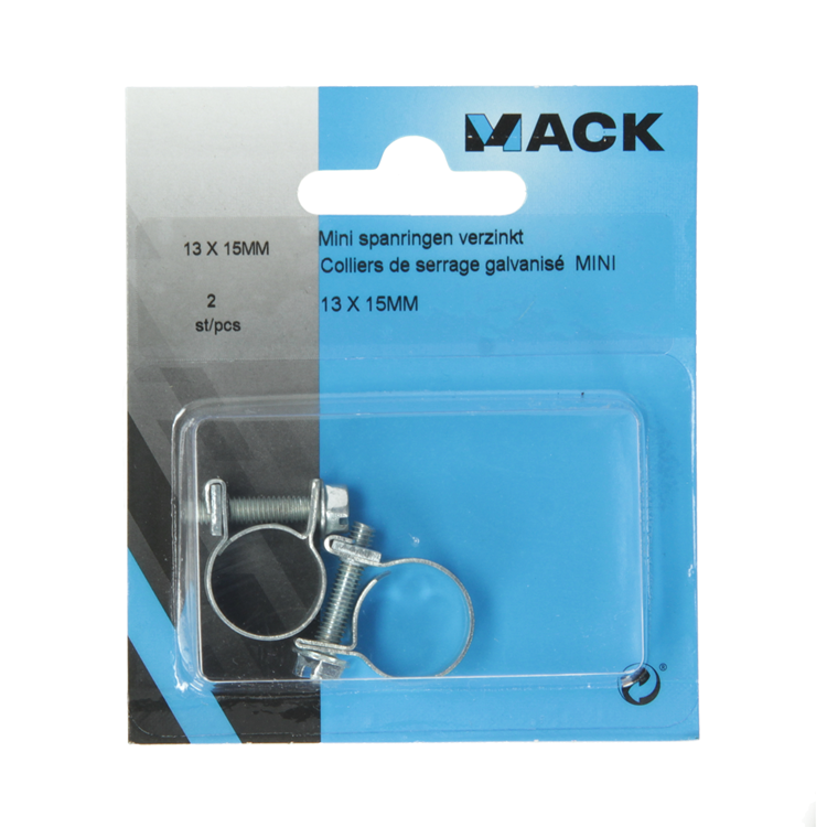 Mack 1011659 - 2 mini spanringen verzinkt 13x15mm | 10 stuks