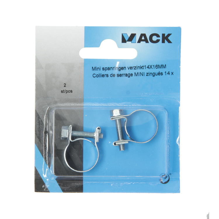 Mack 1011685 - 2 mini spanringen verzinkt 14x16mm | 10 stuks