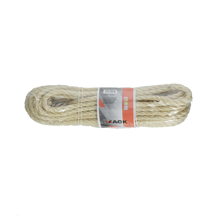 Mack 1014927 - sisal gedraaide streng 10mm ca 20m | 5 stuks