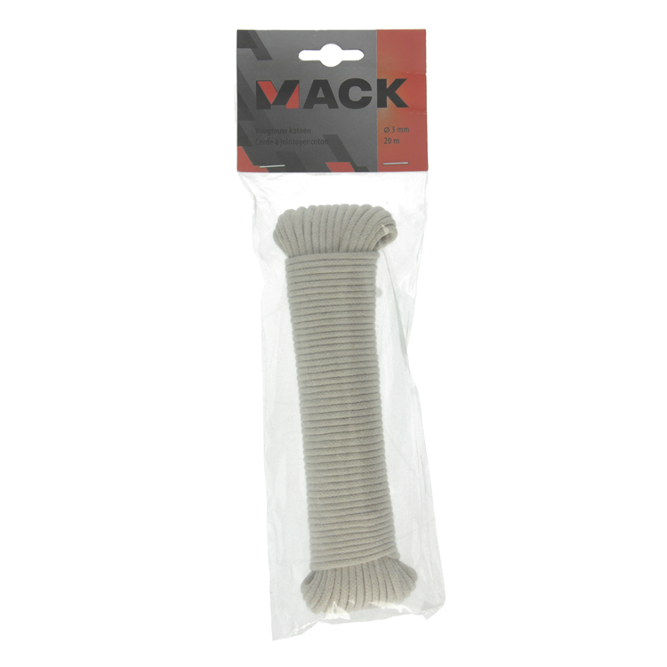 Mack 1014953 - voegtouw katoen 3mm-20m | 5 stuks