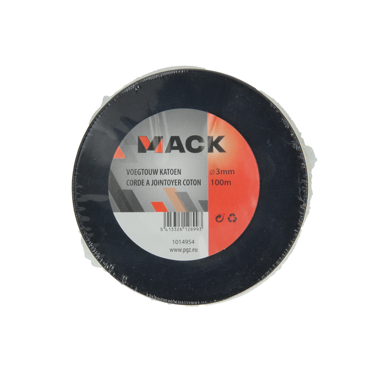 Mack 1014954 - voegtouw katoen bobijn 3mm 100m | 3 stuks