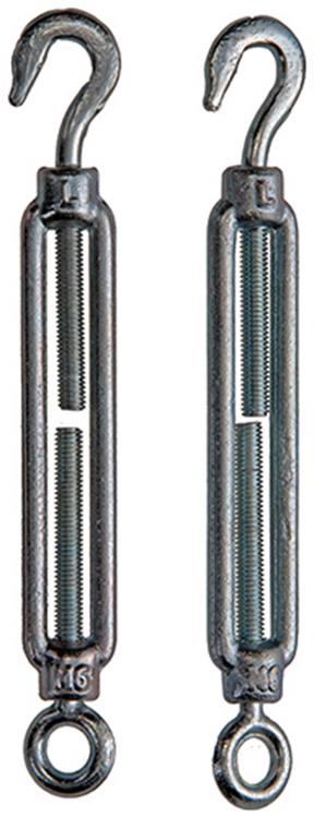 Mack 1008446 - 2 spanners oog + haak m6 x 110mm verzinkt | 10 stuks