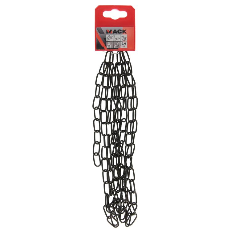 Mack 1015129 - sierketting verbronsd ø 2mm l 16mm 2m | 5 stuks