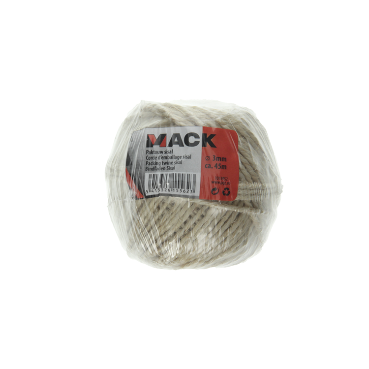 Mack 1013952 - paktouw sisal bobijn 3mm ca 45m | 10 stuks