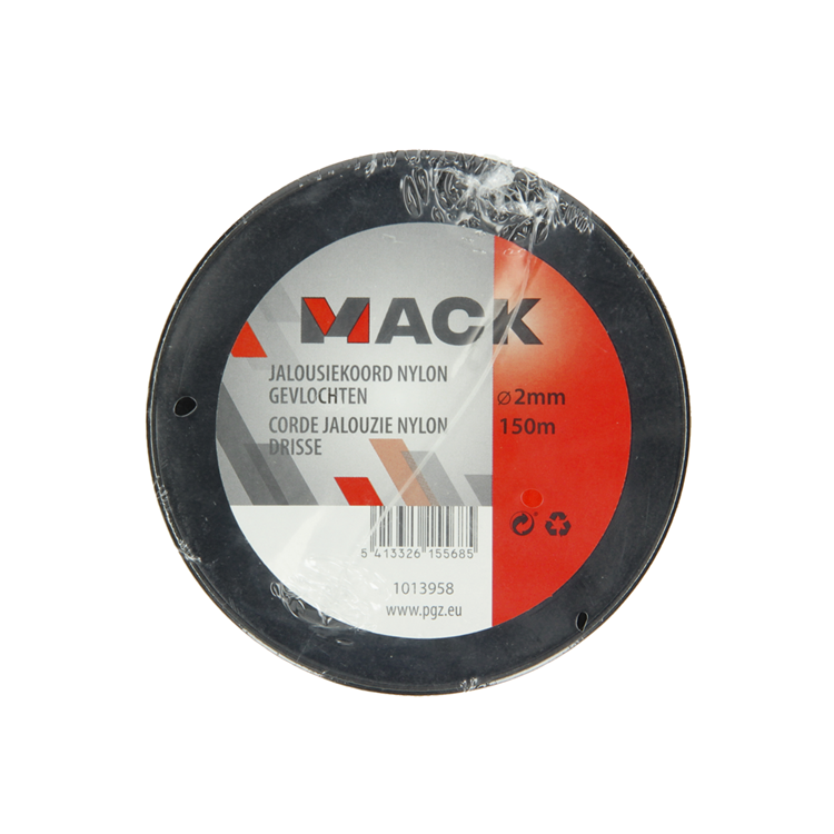 Mack 1013958 - jaloeziekoord nylon wit bobijn2mm 150m | 5 stuks