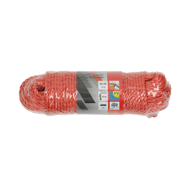 Mack 1013963 - pp gedraaid oranje streng 4mm 30m | 5 stuks