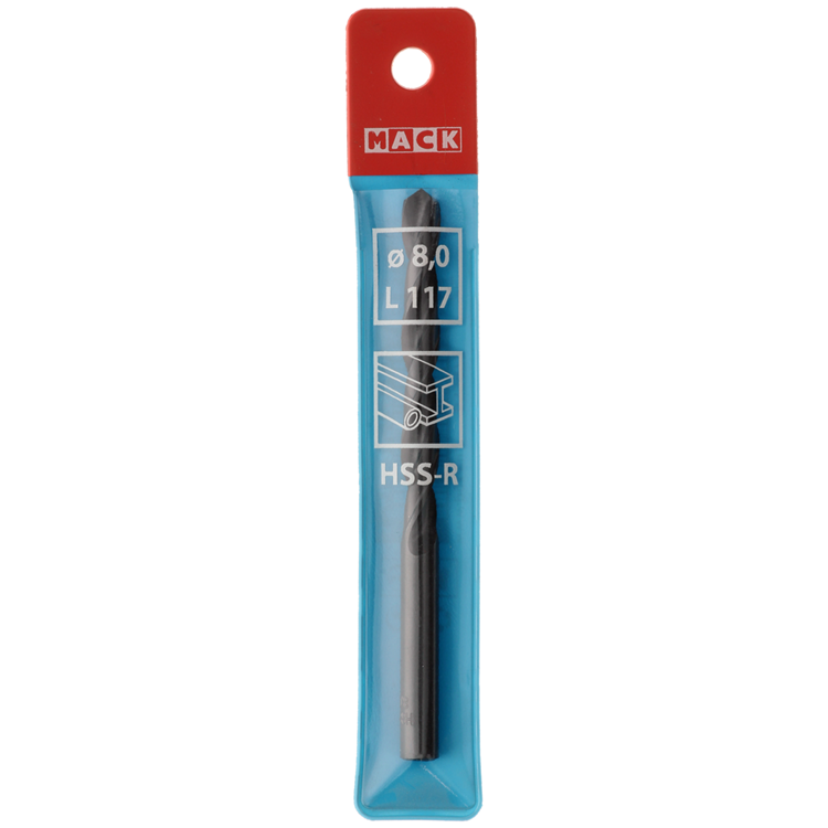 Mack 1018188 - universeelboor hss r ø 8,0 x 117 mm | 5 stuks