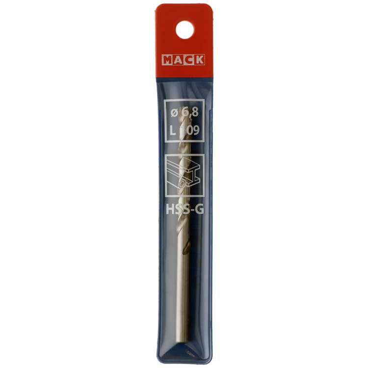Mack 1018192 - metaalboor hss g din 338 ø 6,8 x 109 mm | 5 stuks