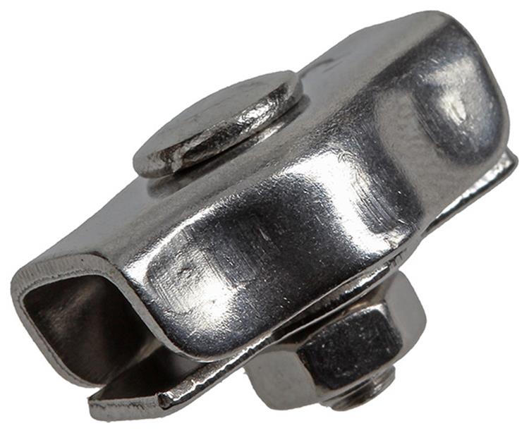 Mack 1008449 - 2 staaldraadklemmen 3mm simplex inox | 10 stuks