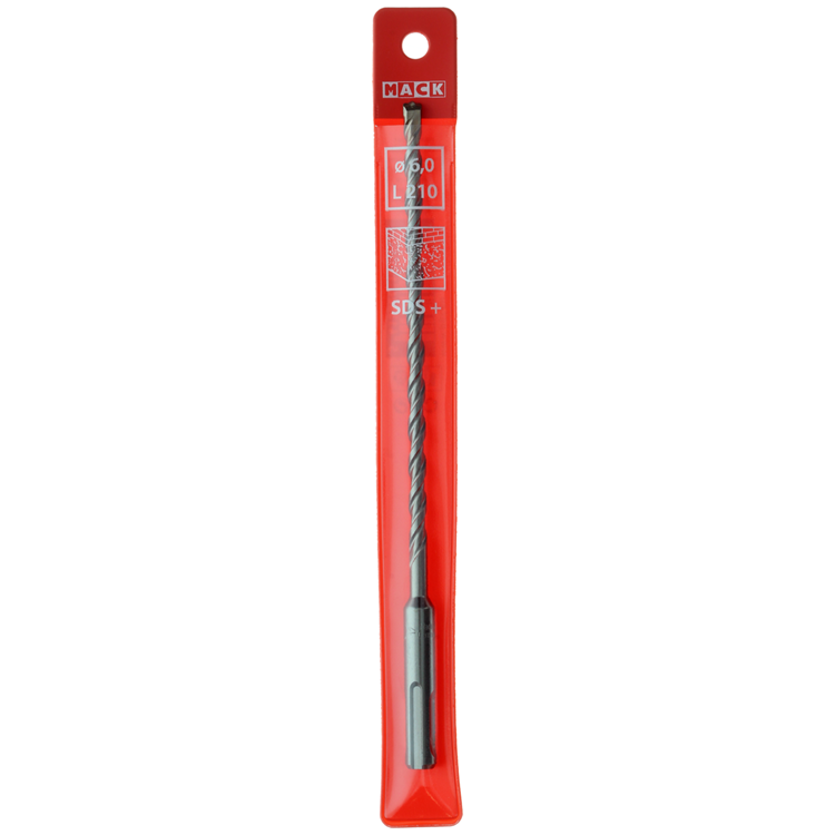 Mack 1018211 - hamerboor sds + ø 6,0 x 210 mm | 5 stuks