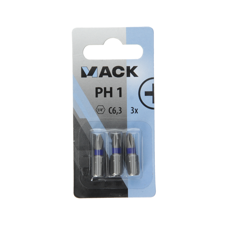 Mack 1018289 - schroefbit ph1 l25mm 3st | 5 stuks