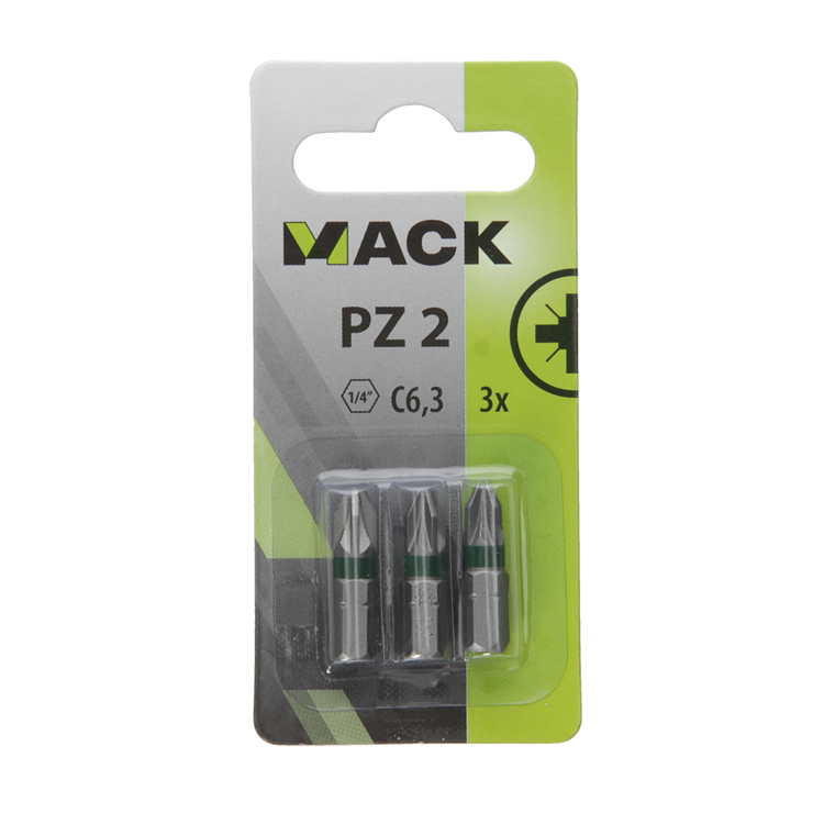 Mack 1018296 - schroefbit pz2 l25mm 3st | 5 stuks