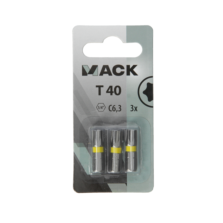 Mack 1018305 - schroefbit t40 l25mm 3st | 5 stuks