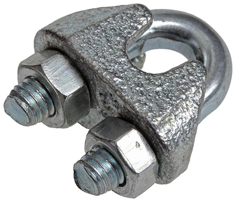 Mack 1008451 - 4 staaldraadklemmen 5mm verzinkt | 10 stuks