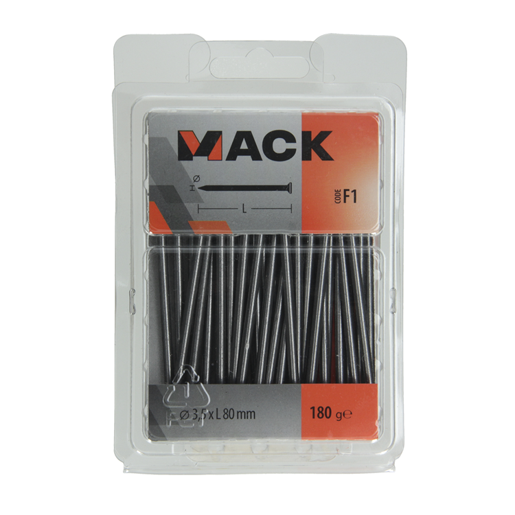 Mack 1017125 - nagel platte kop 180 gr 3,5 x 80 mm | 5 stuks