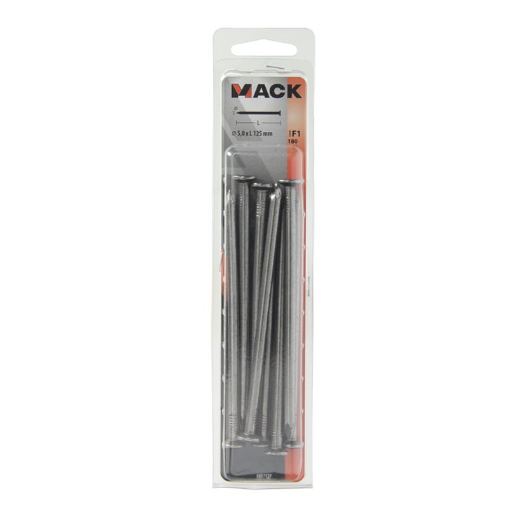 Mack 1017127 - nagel platte kop 180 gr 5,0 x 125 mm | 10 stuks