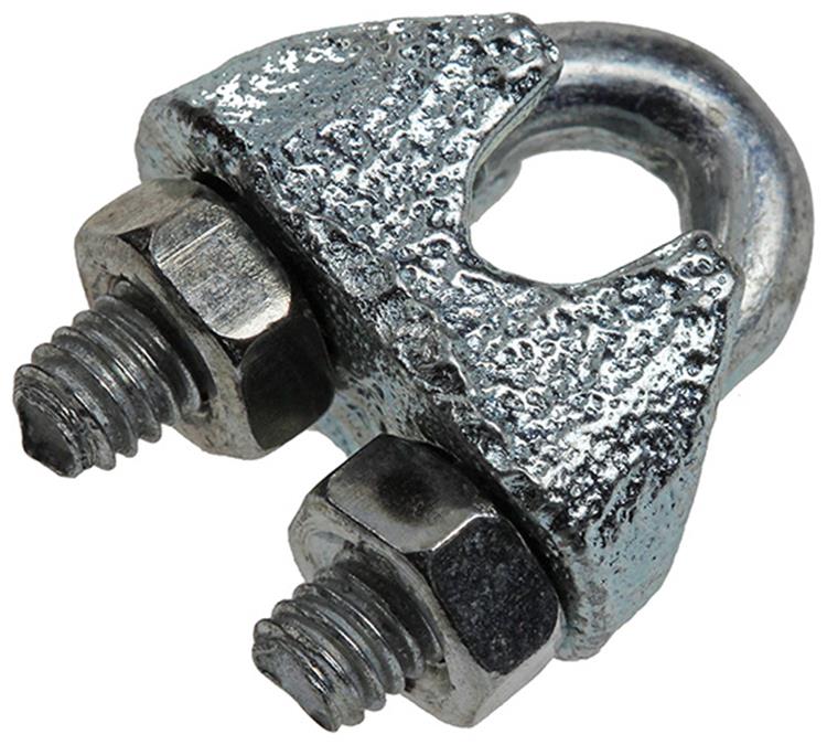 Mack 1008452 - 4 staaldraadklemmen 3mm verzinkt | 10 stuks