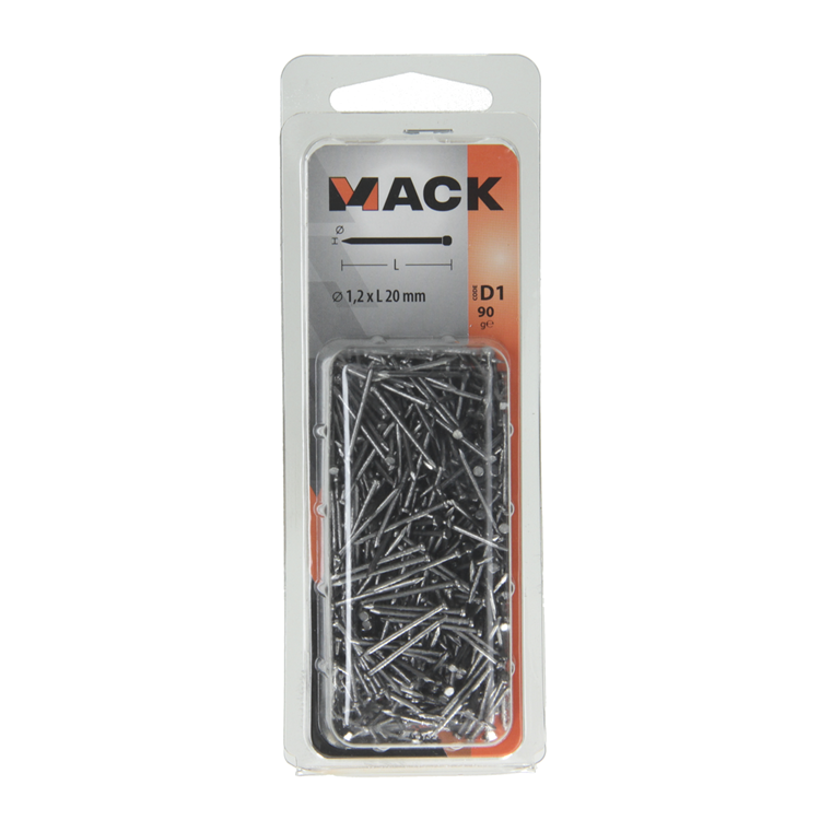 Mack 1017135 - nagel ronde kop 90 gr 1,2 x 20 mm | 5 stuks