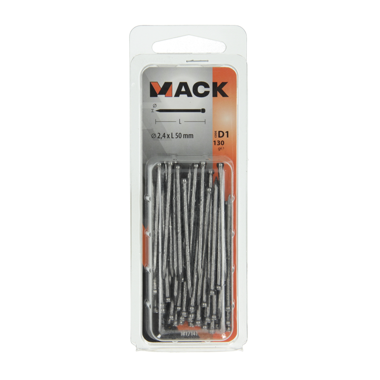 Mack 1017141 - nagel ronde kop 130 gr 2,4 x 50 mm | 5 stuks