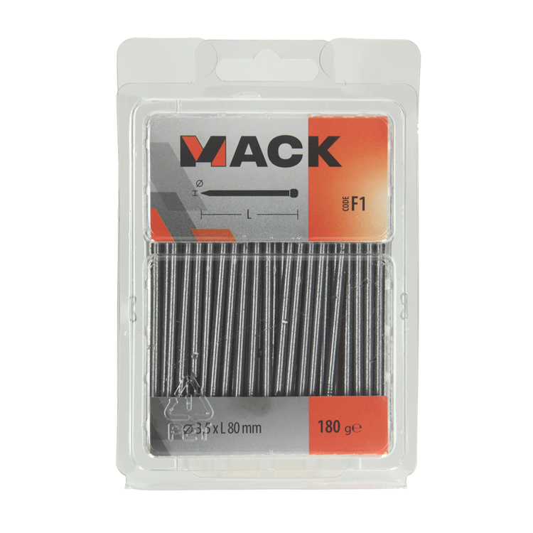 Mack 1017146 - nagel ronde kop 180 gr 3,5 x 80 mm | 5 stuks