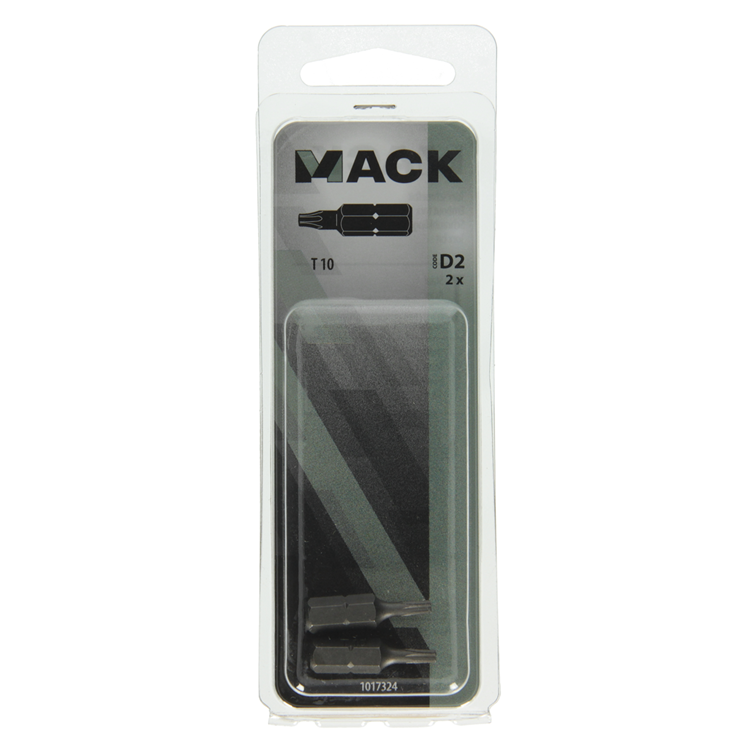 Mack 1017324 - torx schroefbit staal onbehandeld 2 st t 10 | 10 stuks
